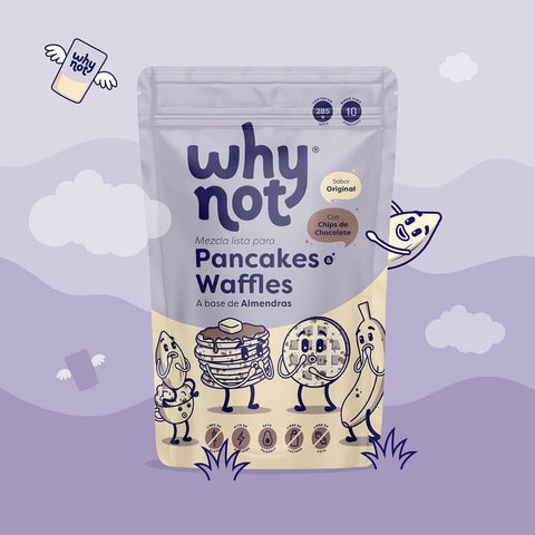 Mezcla Pancakes o Waffles de Almendra con Chips Chocolate Why Not