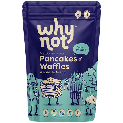 Mezcla Pancakes o Waffles De Avena Vainilla Why Not