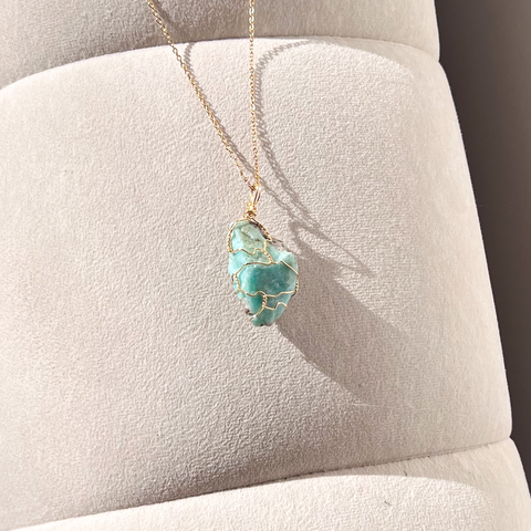 Collar en Cuarzo Amazonita