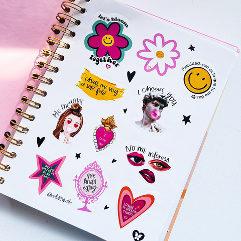Cuaderno Grande 5 Materias Pink
