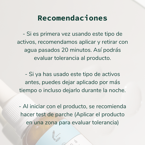 Serum exfoliante ácido glicólico 5% + láctico 5%
