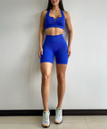 Set Deportivo Azul Eléctrico en Short