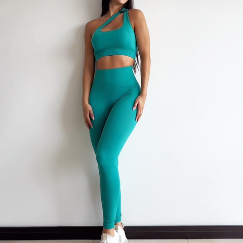 Set Deportivo Verde Esmeralda en Leggings